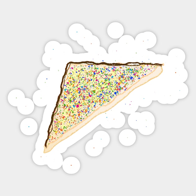 Fairy bread (Australian delicacy) Sticker by Surplusweird